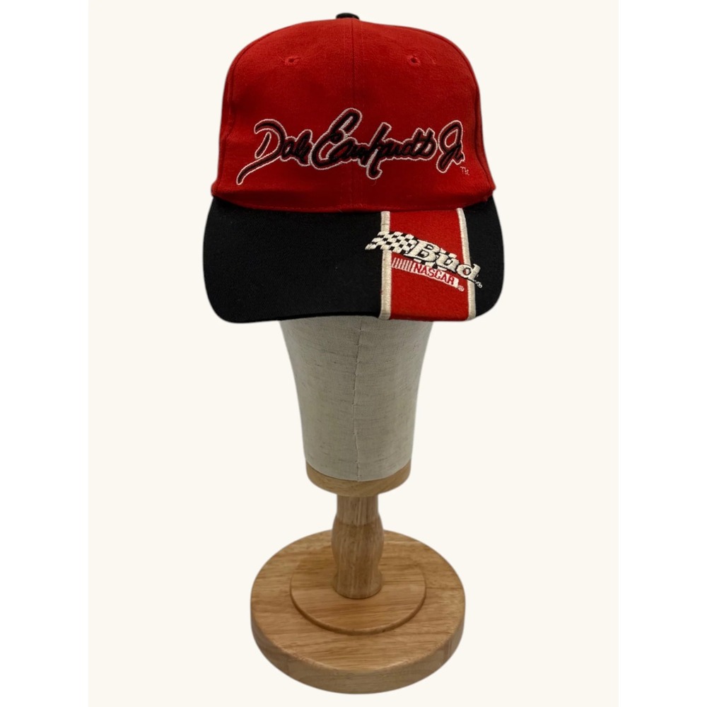 Dale Earnhardt Jr Budweiser NASCAR Hat Red Black Snapback Competitors View #8
